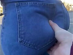 Nourisher Big Soft Ass Carnal Groped In Jeans